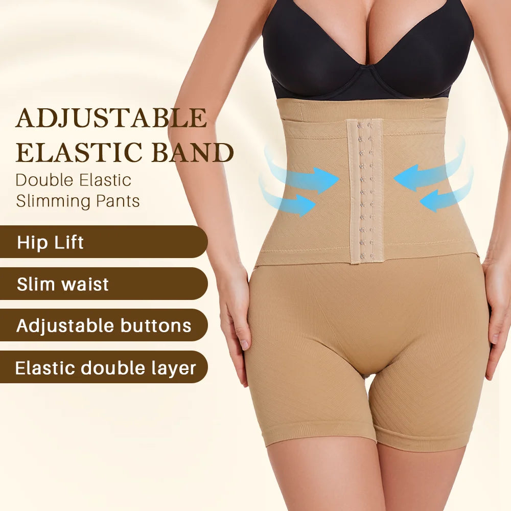 Shapewear for Women Tummy Control Body Shaper Fajas Shorts with Hook Butt Lifter Panties High Waisted Underwear Slimming Panties