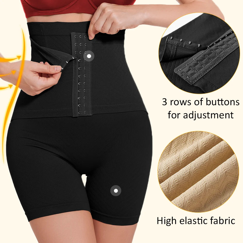 Shapewear for Women Tummy Control Body Shaper Fajas Shorts with Hook Butt Lifter Panties High Waisted Underwear Slimming Panties