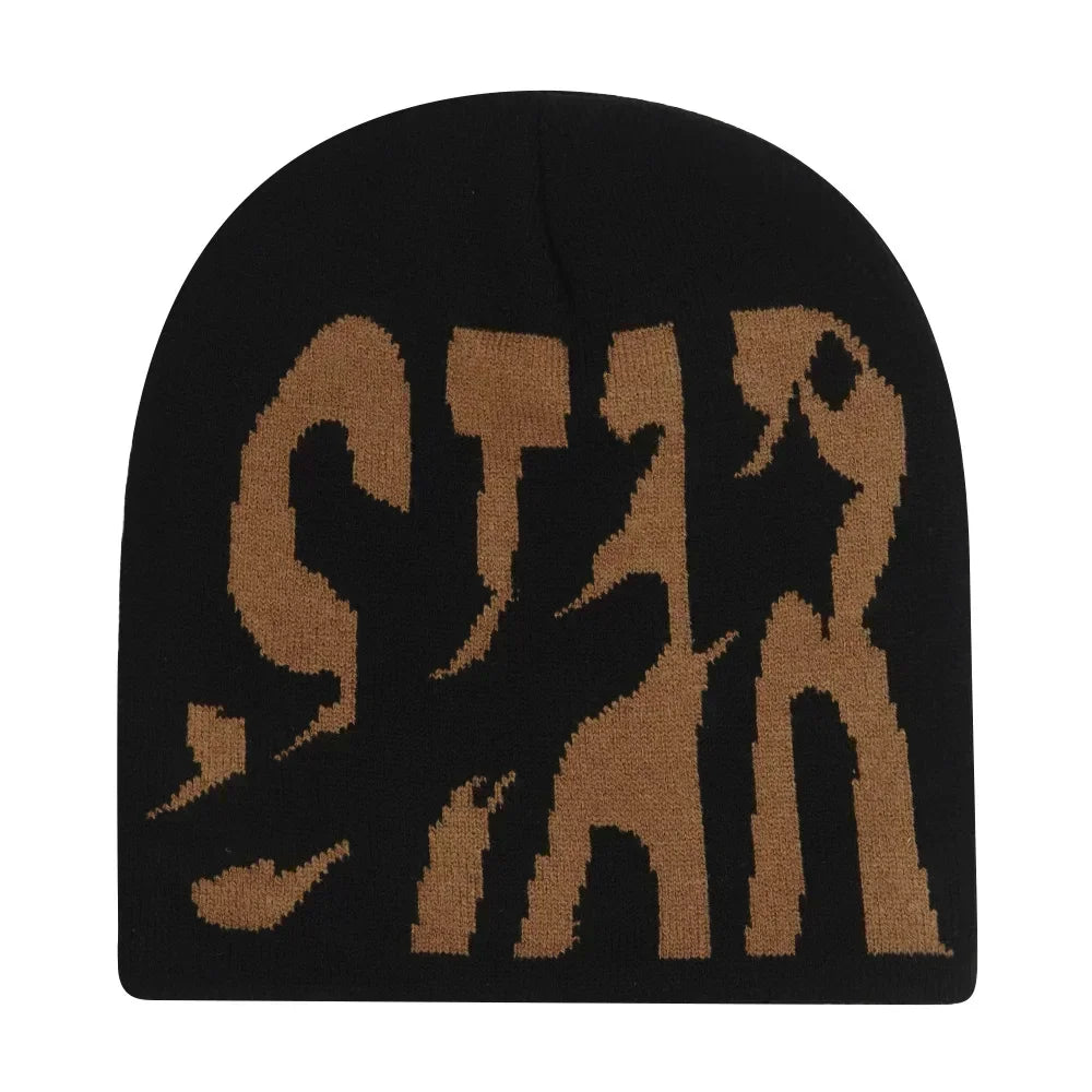 Black Knit Hat Winter Autumn Warm Beanies Women Men Fashion Skiing Beanie Outdoor Windproof Skullcap Unisex Hiphop Street Gorrash