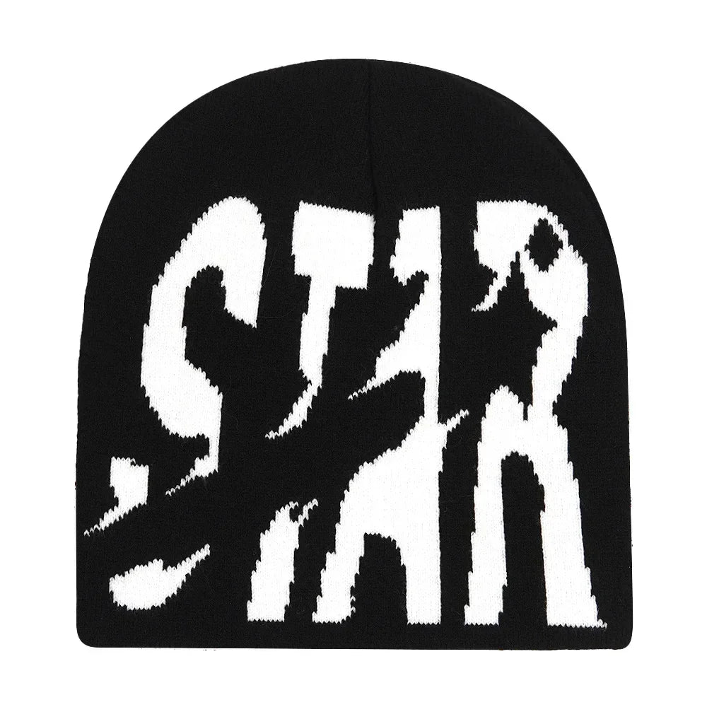 Black Knit Hat Winter Autumn Warm Beanies Women Men Fashion Skiing Beanie Outdoor Windproof Skullcap Unisex Hiphop Street Gorrash