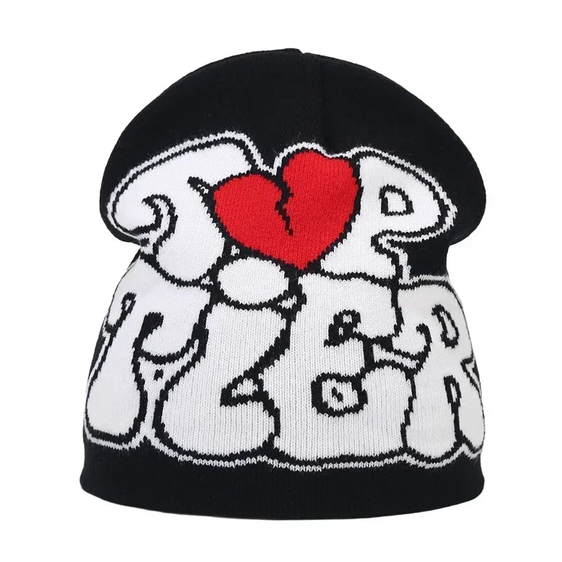 Black Knit Hat Winter Autumn Warm Beanies Women Men Fashion Skiing Beanie Outdoor Windproof Skullcap Unisex Hiphop Street Gorrash