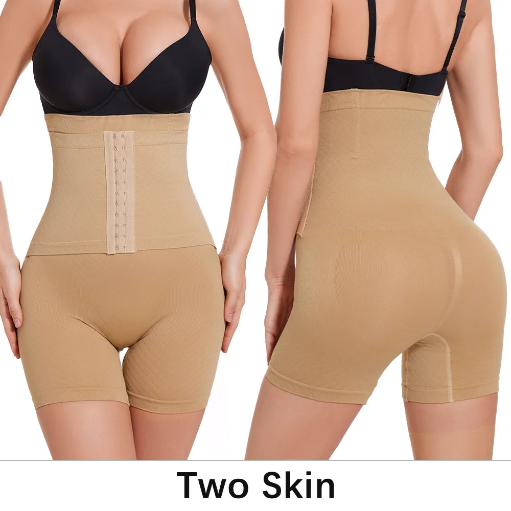 Shapewear for Women Tummy Control Body Shaper Fajas Shorts with Hook Butt Lifter Panties High Waisted Underwear Slimming Panties