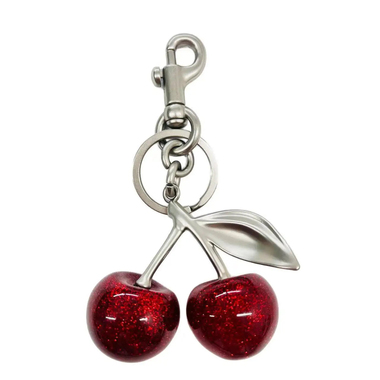 Fashion Delicious Red Cherry Keychain Summer Fruits Cherries Pendant Keyring For Women Men Jewelry Bag Accessories Gift