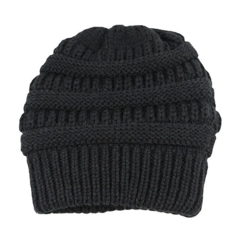 Satin Lined Beanie Hats For Women Men Autumn Winter Warm Casual Knitted Baggy Hat Silk Woman Bonnet Cap Unisex Skullies Beanies