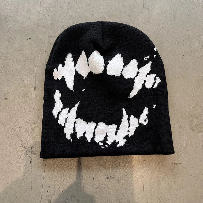 Women's Knitted Brimless Hat Men's Winter Fashion Pullover Hat Retro Warm Hip-hop Suitable for Both Men and Women