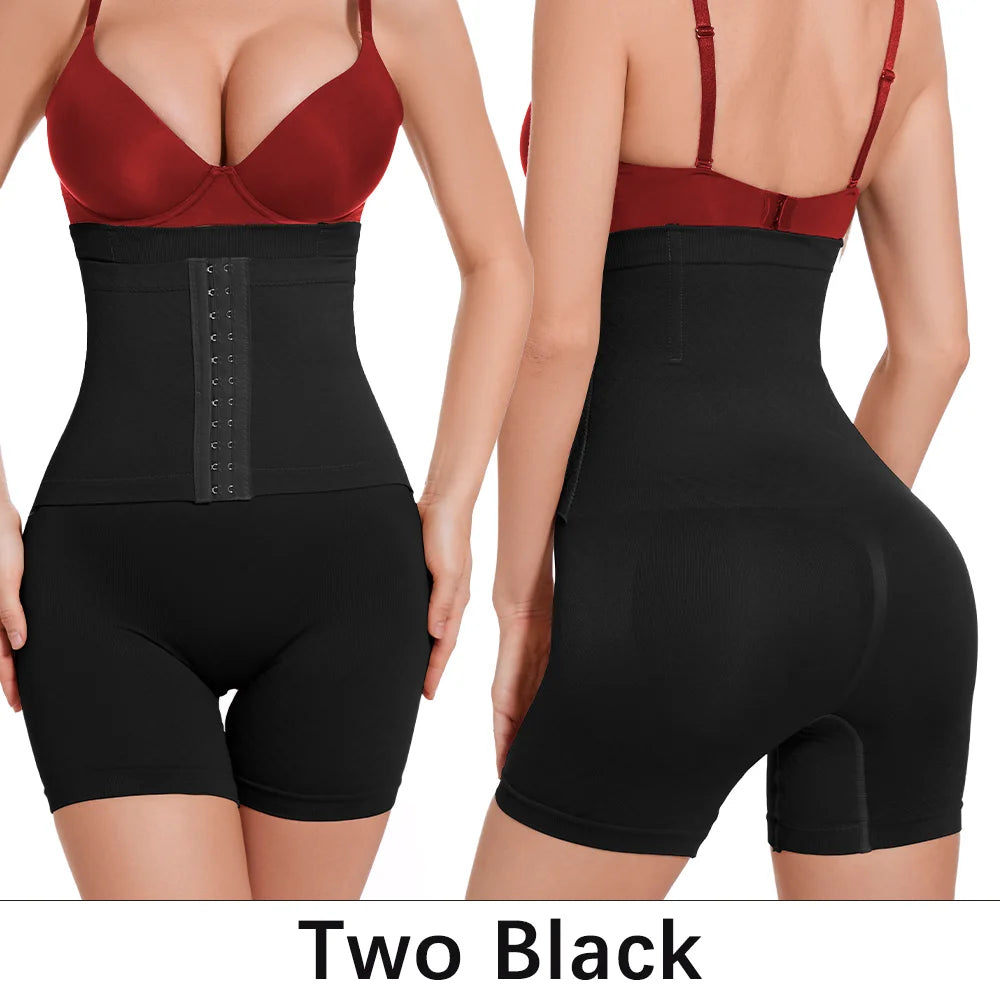 Shapewear for Women Tummy Control Body Shaper Fajas Shorts with Hook Butt Lifter Panties High Waisted Underwear Slimming Panties