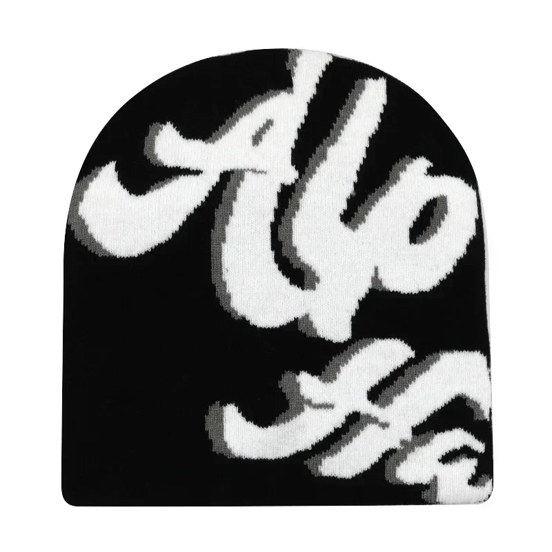 Black Knit Hat Winter Autumn Warm Beanies Women Men Fashion Skiing Beanie Outdoor Windproof Skullcap Unisex Hiphop Street Gorrash