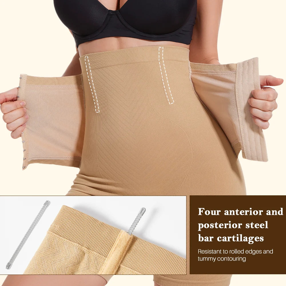Shapewear for Women Tummy Control Body Shaper Fajas Shorts with Hook Butt Lifter Panties High Waisted Underwear Slimming Panties