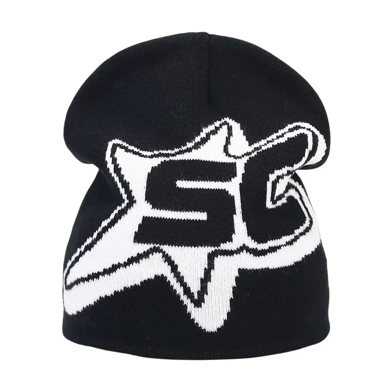 Black Knit Hat Winter Autumn Warm Beanies Women Men Fashion Skiing Beanie Outdoor Windproof Skullcap Unisex Hiphop Street Gorrash