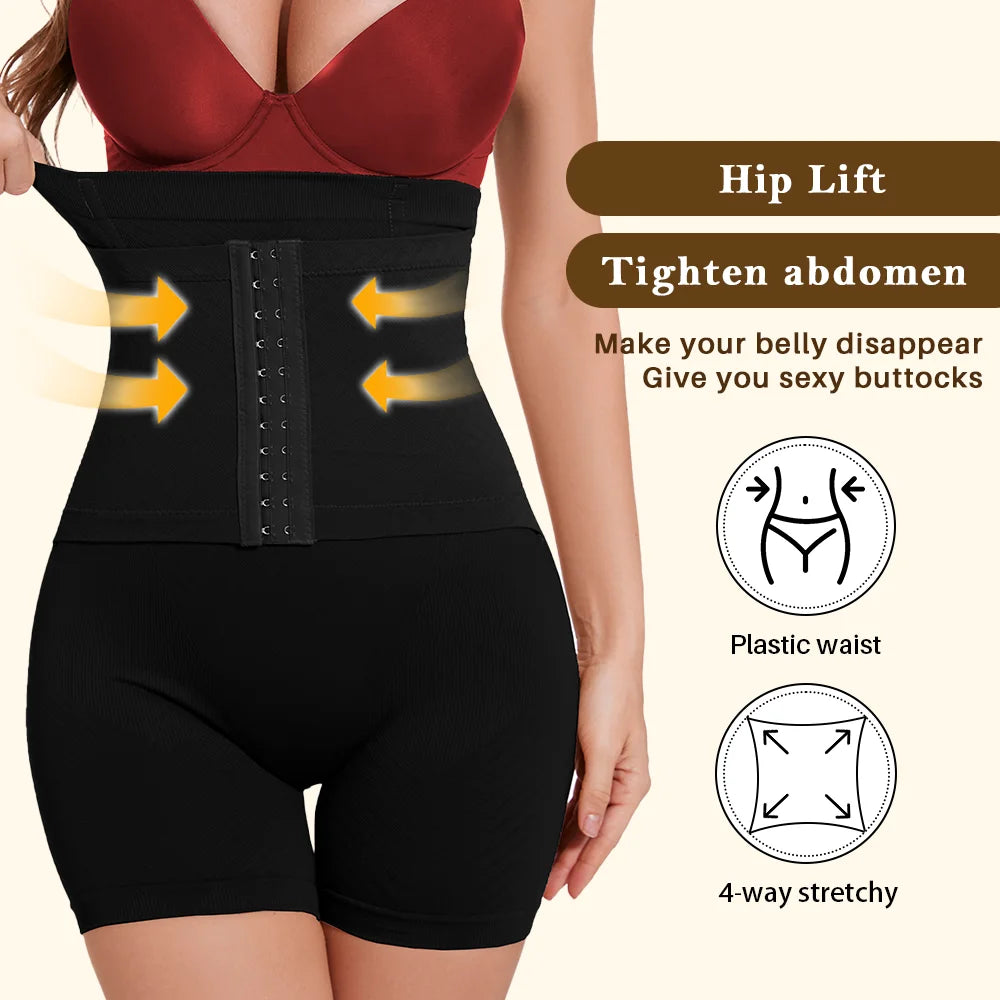 Shapewear for Women Tummy Control Body Shaper Fajas Shorts with Hook Butt Lifter Panties High Waisted Underwear Slimming Panties