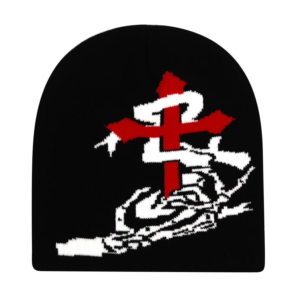 Black Knit Hat Winter Autumn Warm Beanies Women Men Fashion Skiing Beanie Outdoor Windproof Skullcap Unisex Hiphop Street Gorrash