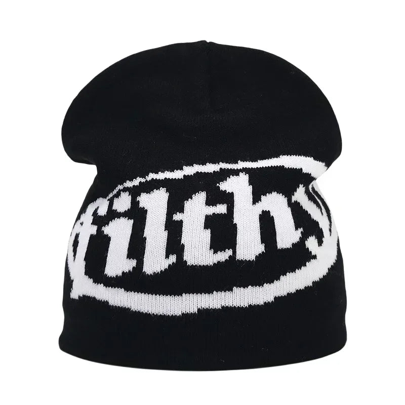Black Knit Hat Winter Autumn Warm Beanies Women Men Fashion Skiing Beanie Outdoor Windproof Skullcap Unisex Hiphop Street Gorrash