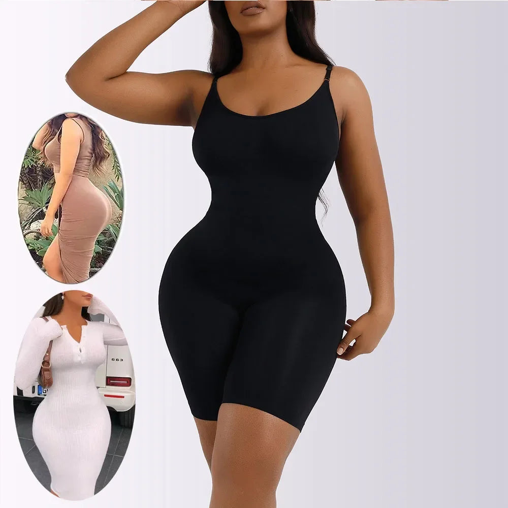 Women Full Body Shapewear Bodysuit for Belly Control Seamless Firm Waist Trainer Body Shaper jumpsuit