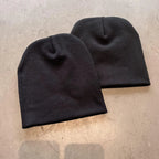 Women's Knitted Brimless Hat Men's Winter Fashion Pullover Hat Retro Warm Hip-hop Suitable for Both Men and Women