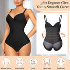 Shapewear Bodysuit for Women Slimming Body Shaper Waist Trainer Sexy V Neck Underwire Bra Jumpsuit Tummy Control Smooth Bodywear in