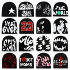 Black Knit Hat Winter Autumn Warm Beanies Women Men Fashion Skiing Beanie Outdoor Windproof Skullcap Unisex Hiphop Street Gorrash