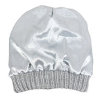 Satin Lined Beanie Hats For Women Men Autumn Winter Warm Casual Knitted Baggy Hat Silk Woman Bonnet Cap Unisex Skullies Beanies