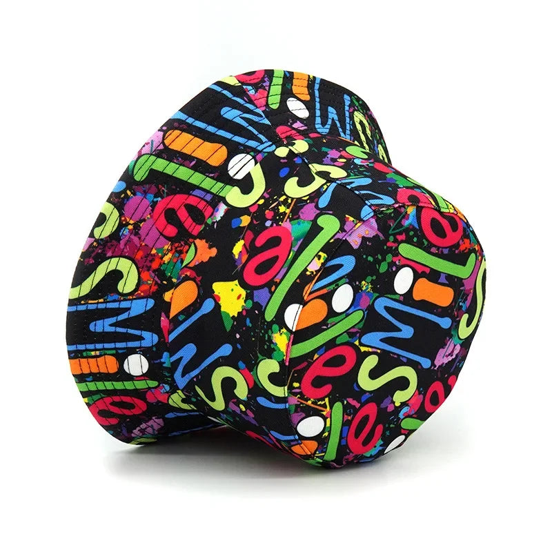 Print Bucket Hat - Summer Sun Protection Caps