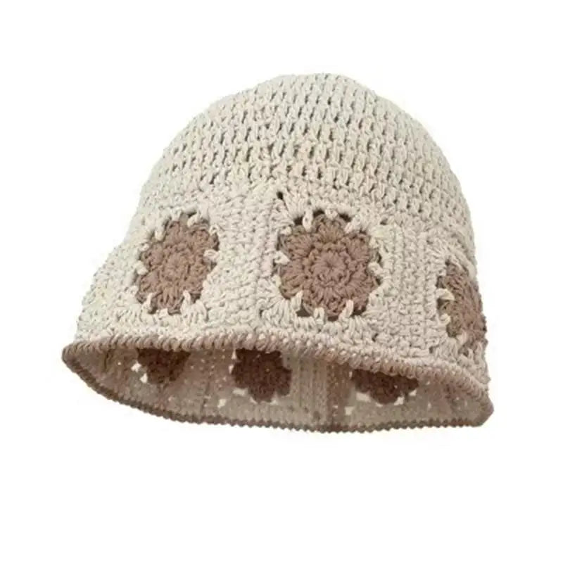 Crochet Bucket Hat - Korean Handmade Autumn Beanie