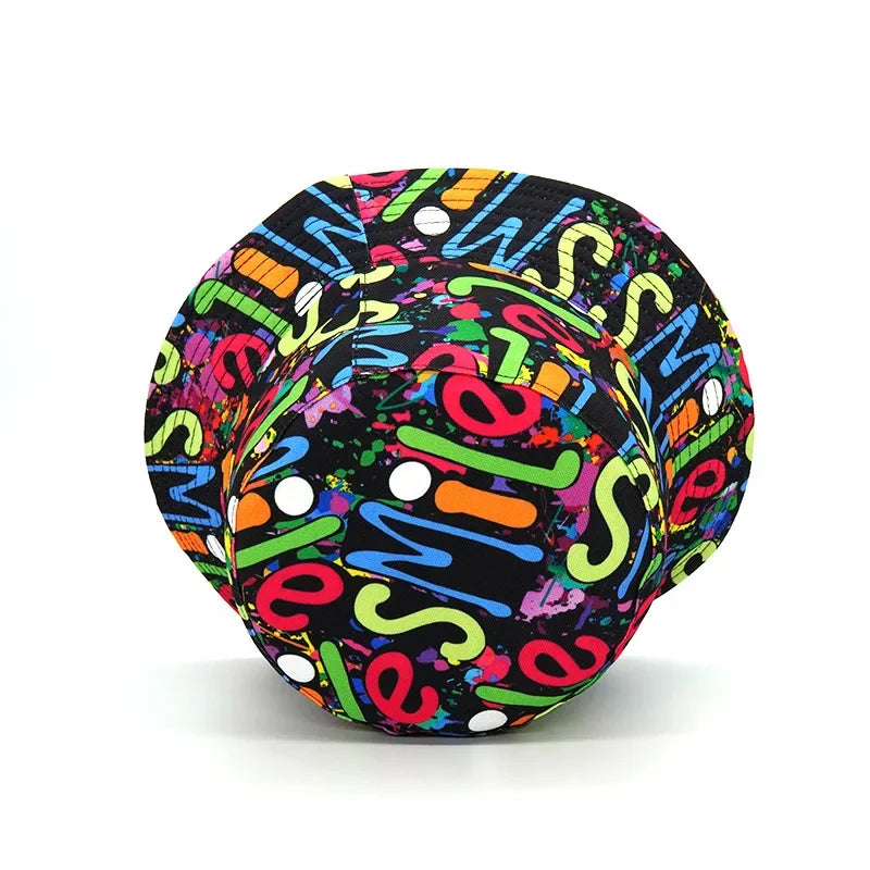 Print Bucket Hat - Summer Sun Protection Caps
