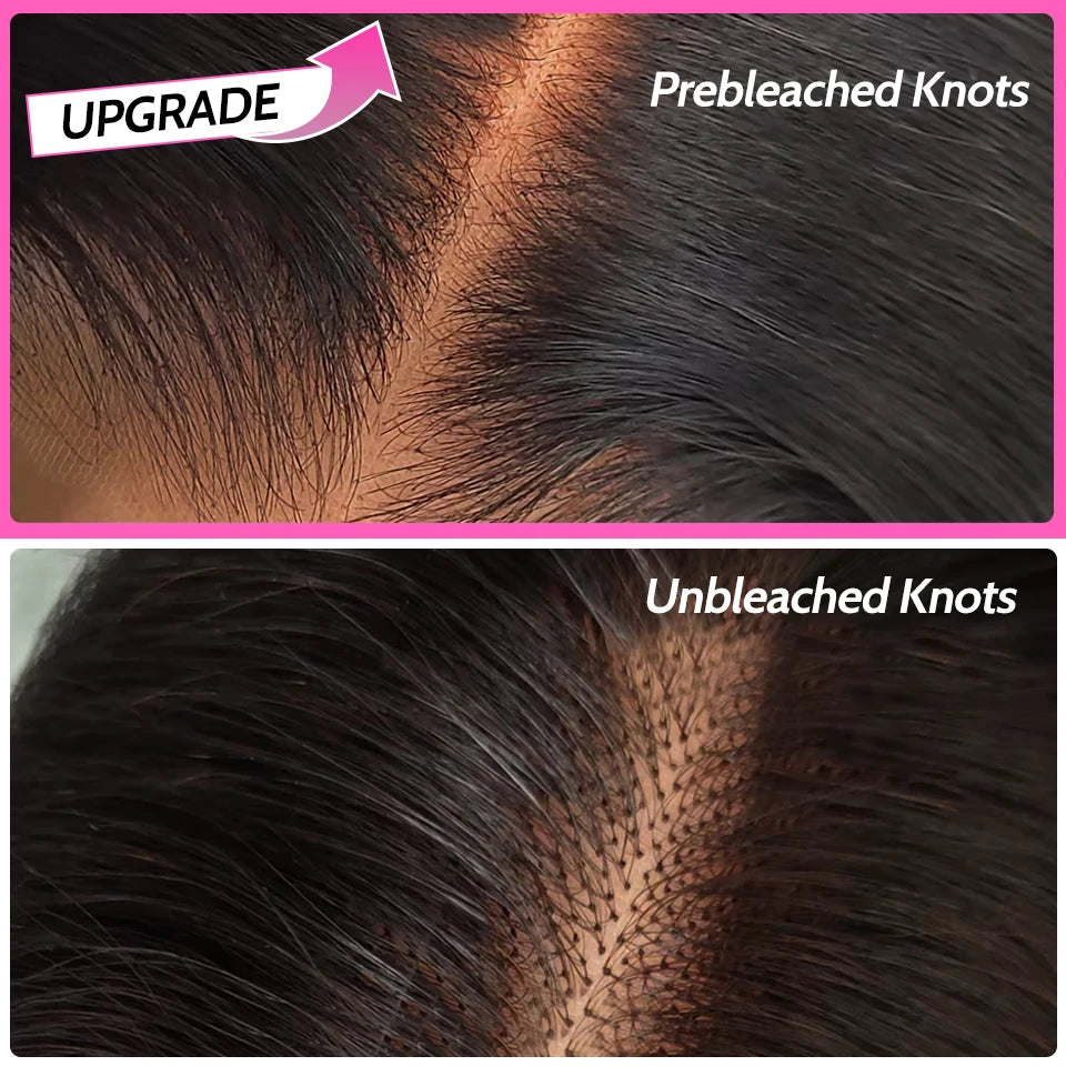 ISEE Hair Glueless Wigs Human Hair Ready To Wear Straight Glueless Preplucked Wear And Go Wigs 7x5HD Lace Front Wigs PreCut Lace