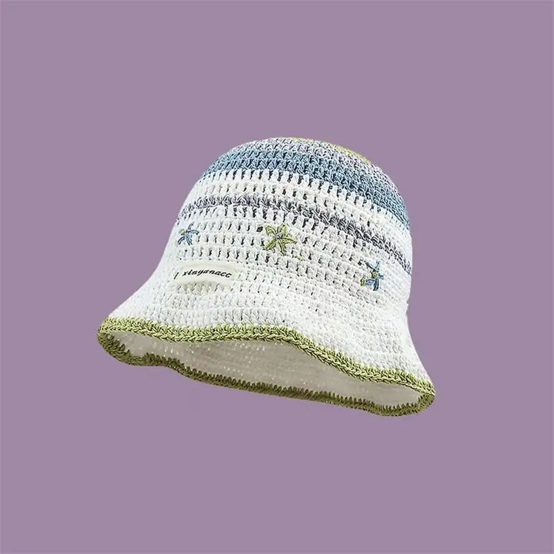 Crochet Bucket Hat - Korean Handmade Autumn Beanie