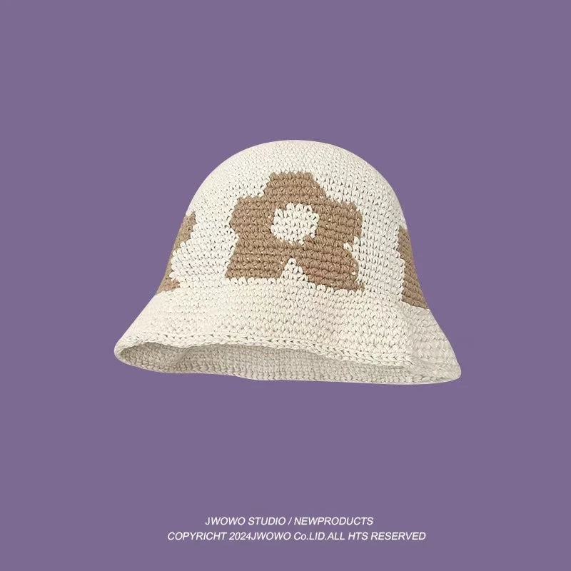Crochet Bucket Hat - Korean Handmade Autumn Beanie